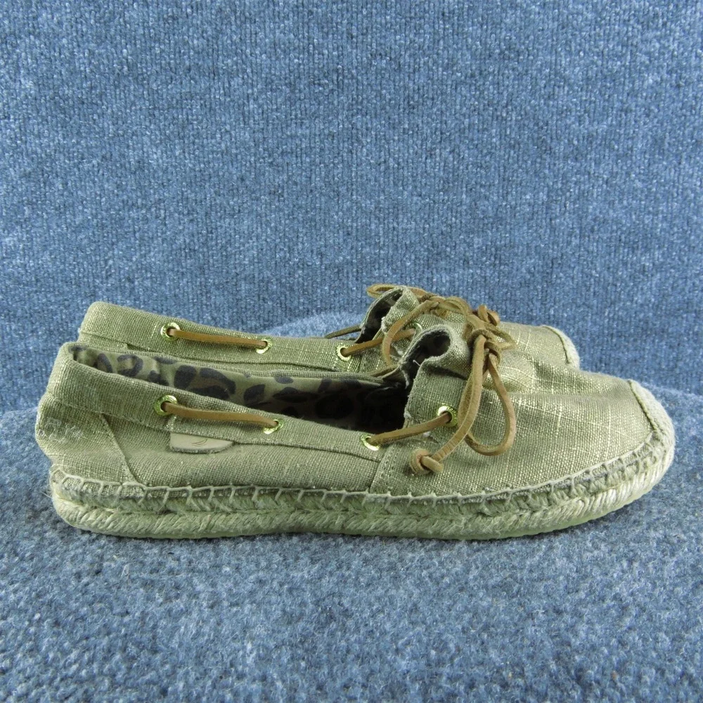 SPERRY Women's  Espadrille Brown Fabric Size‎ 8M Gently Used 2025